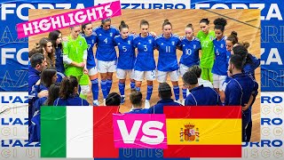 Highlights: Italia-Spagna 1-3 | Futsal | Femminile | Amichevole