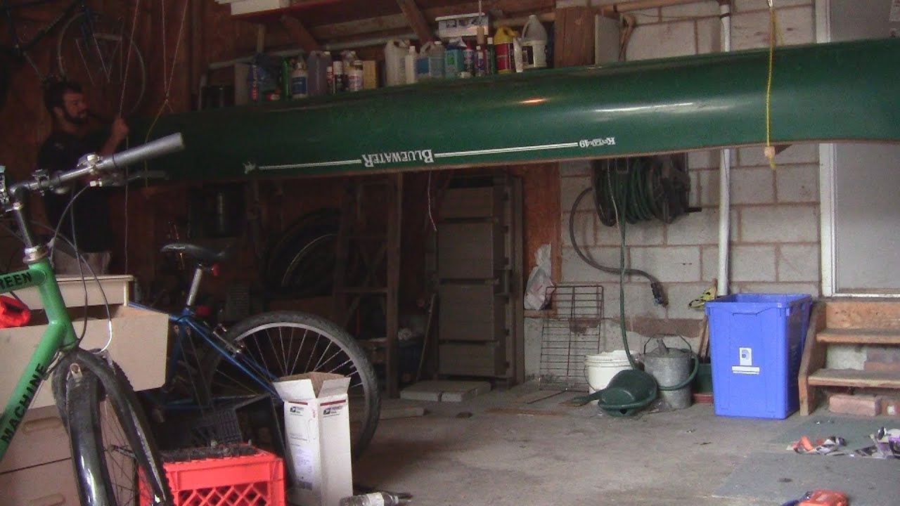 How To Build A Canoe Hoist Storage System In A Garage Gallery Photos
