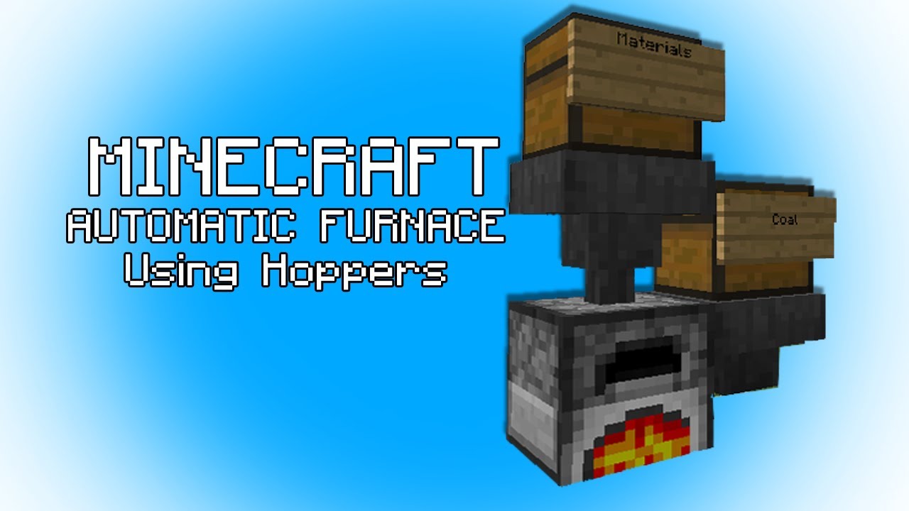 Automatic Furnace Smelting Using Hoppers + Chests Minecraft 1.5 YouTube