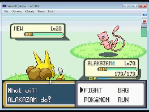 Pokemon Leaf Green - Alakazam vs Mew