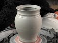 Making a clay pottery storage jar with lid on a potters wheel demo ingleton pottery how to