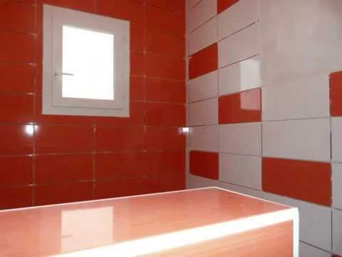 Nouvelle S.D.B cléfs en main AVANT/ PENDANT/ APRES...! Voila une salle de bain acidulée ( aux couleurs de l'été.... ). Créé par nos soins , en Ardèche ,dans une maison de vacances ,appartenant à des clients charmants de notre région.