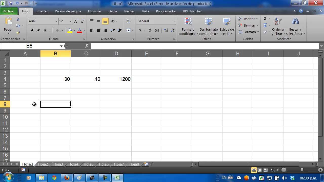 Multiplicar en excel - YouTube