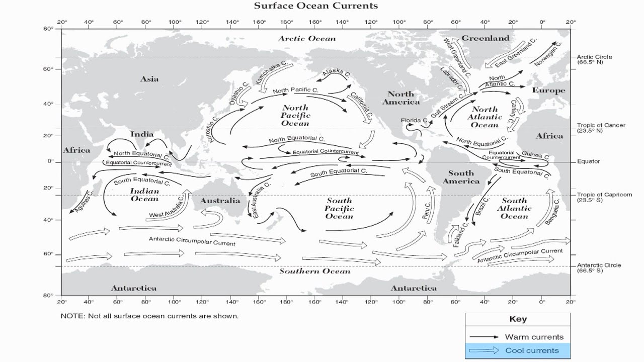 Reference Table Page 4-Ocean Currents-Hommocks Earth Science Department