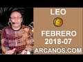 Video Horscopo Semanal LEO  del 11 al 17 Febrero 2018 (Semana 2018-07) (Lectura del Tarot)