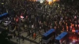 Raw: Stampede in Rio During World Cup