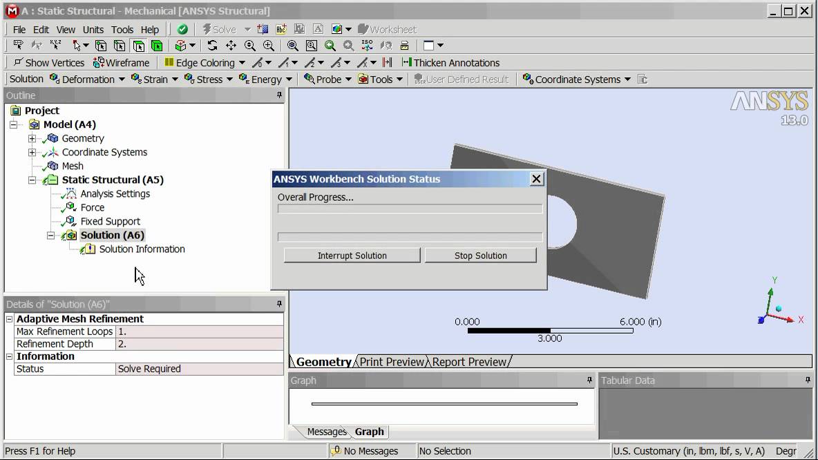 ANSYS Workbench Structural Analysis 1 - YouTube