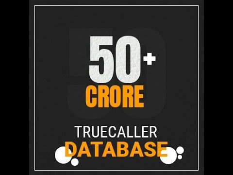 video 50 Crore True Caller Database