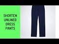 Super Simple Way to Shorten Dress Pants that are too Long