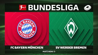 FC Bayern München vs. SV Werder Bremen | Matchday 5 — Bundesliga 2025/26