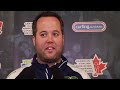 2012 Tim Hortons Brier Draw 11 Media Scrum