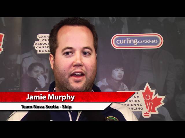 2012 Tim Hortons Brier Draw 11 Media Scrum