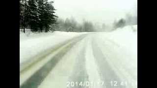 Авария на трассе М5 под Ашой 17.01.2014