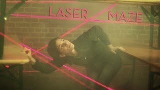 Navigating a Maze of Real Lasers at Come Out and Play, 2013