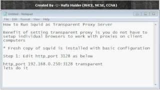 How To Setup Squid Proxy Server On Windows 7