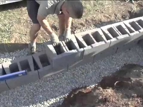 Do it yourself video -How to build your own retaining wall for your