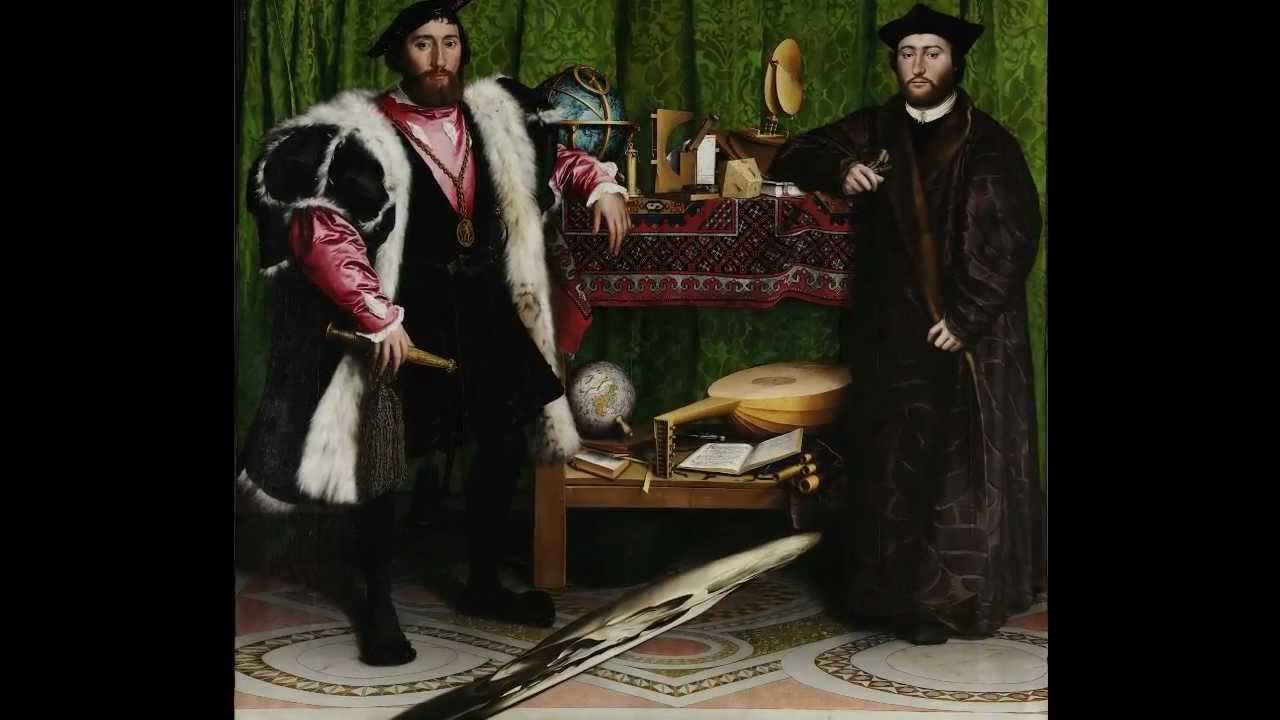 Hans Holbein the Younger, The Ambassadors, 1533 - YouTube