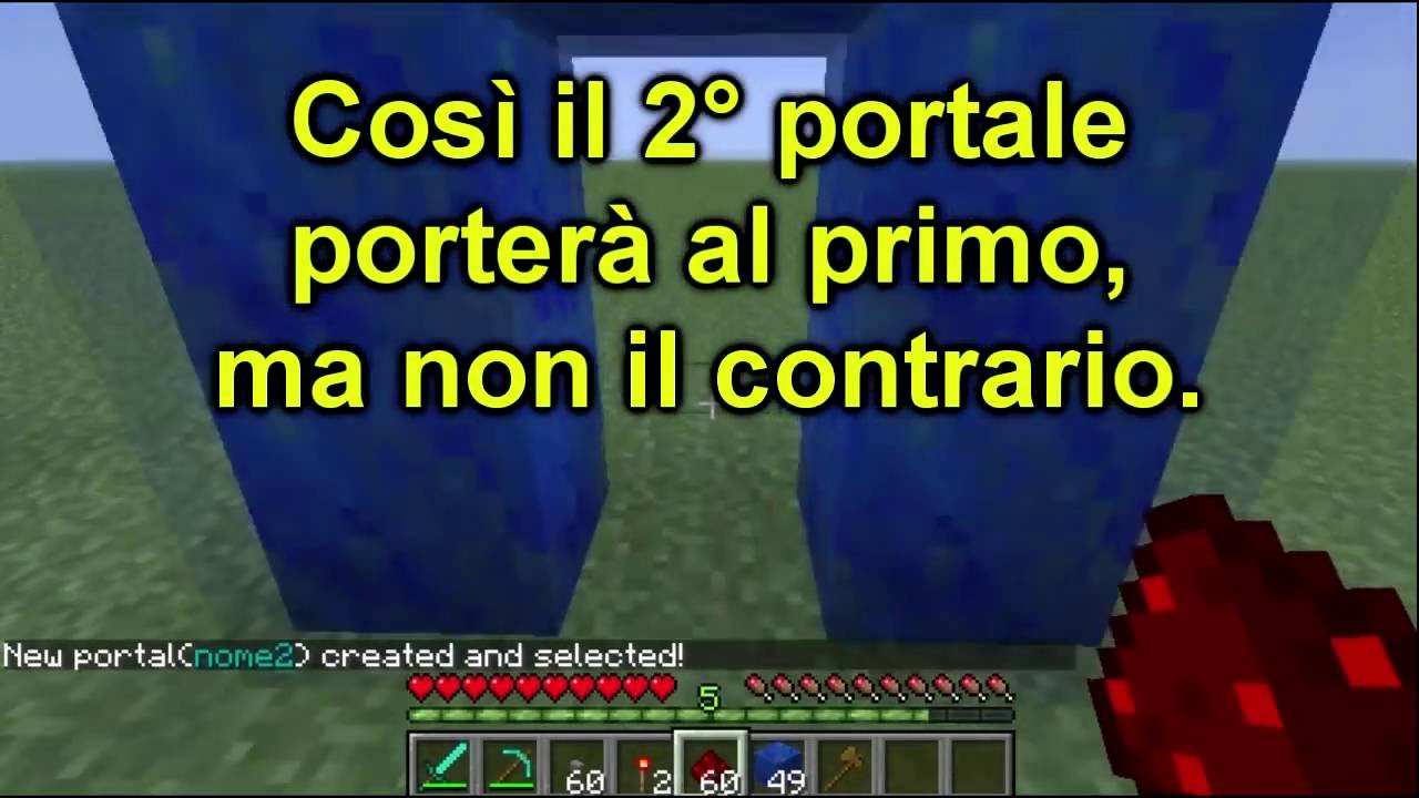 Minecraft] Come usare il plugin bukkit MultiVerse-Portals - YouTube