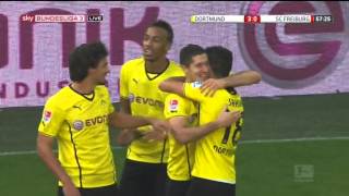 Gol Lewandowskiego przeciwko SC Freiburg (3:0)