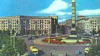 Путешествие в Минск, 1954 год. Город уже восстановлен из руин войны. Кинохроника