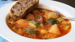 Summer Squash Sausage Stew Recipe - Easy Summer Squash Stew