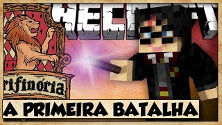 A PRIMEIRA BATALHA - ESCOLA DE BRUXOS - MINECRAFT