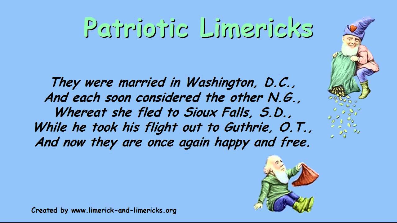 ♣♣♣♣♣ Patriotic Limericks - Example Limerick Poems - YouTube