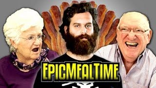 ELDERS REACT TO EPIC MEAL TIME