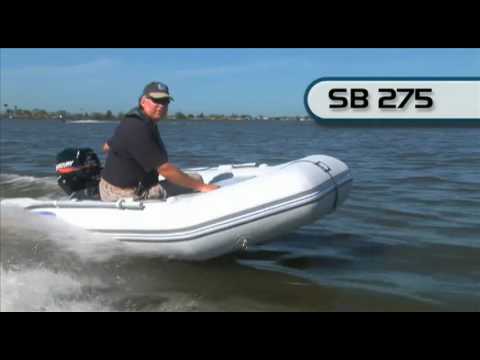 West Marine SB-275 Wood Floor Inflatable Sportboat - YouTube