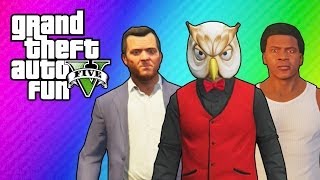 GTA 5 Online: Franklin's & Michael's House (Ball Hunt Mini Game & Funny Moments)