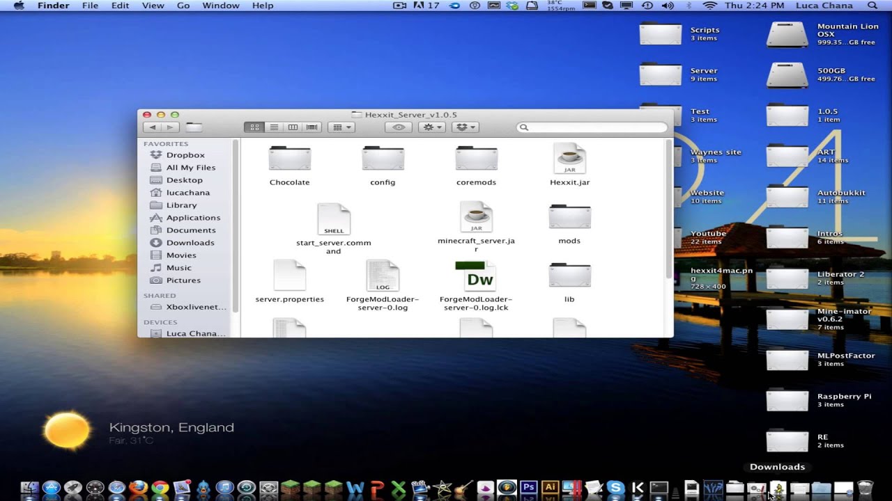 How to install a Hexxit Server on a Mac Plugins No Hamachi - YouTube