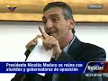 Intervención en el Palacio de Miraflores, reunion de Alcaldes con Nicolas Maduro 18/12/2013