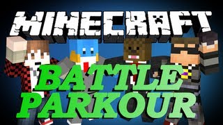 Minecraft BATTLE PARKOUR Minigame w/ SkyDoesMinecraft, BajanCanadian, and HuskyMudkipz!