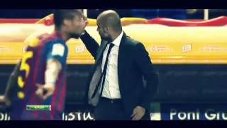 Pep Guardiola accidentally hit bottle to correspondent ! (FUNNY ! )