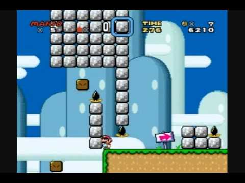 Super Mario World ROM Hack - Kaizo Mario World - Levels 1 & 2 ...