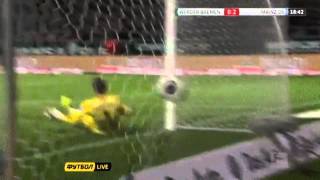 岡崎慎司２ゴールの大活躍！！！SHINJI Okazaki 2 Goal! vs Bremen 24-11-2013