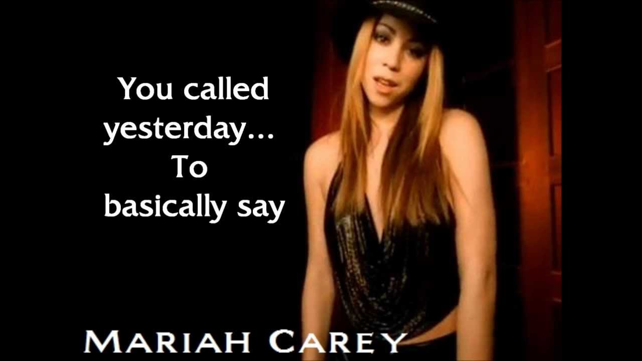 Mariah Carey - Breakdown (Lyrics) - YouTube