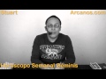 Video Horscopo Semanal GMINIS  del 25 al 31 Enero 2015 (Semana 2015-05) (Lectura del Tarot)
