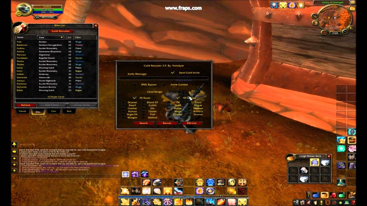 How to use Guild Recruiter addon WoW - YouTube