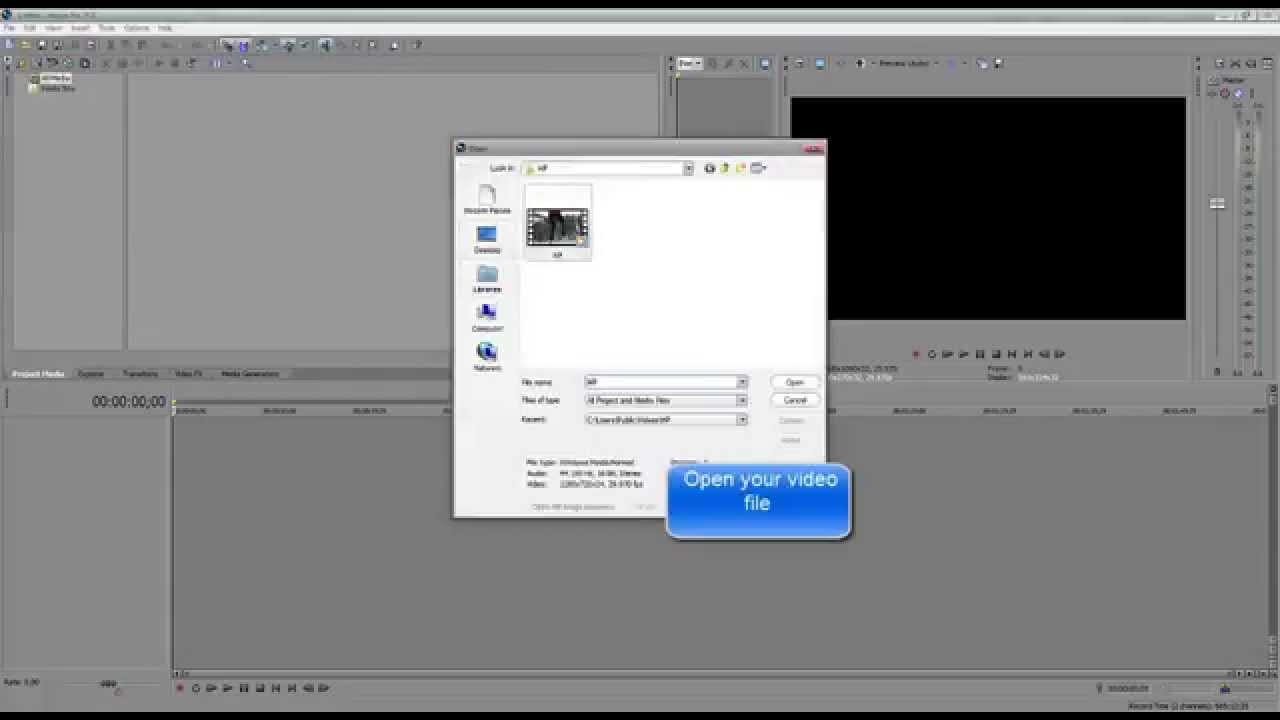 Sony Vegas: How to convert VEG to mp4 - YouTube