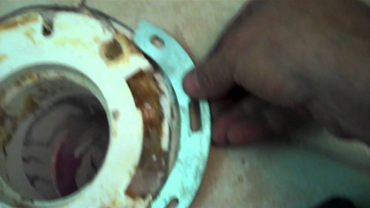 cust 7792(1) Broken closet flange video 1 of 2 by Florida Plumbers