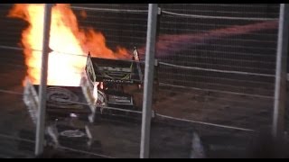 Trent Pigdon Sprintcar Fire | Perth Motorplex Boxing Day 26/12/13