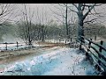 Watercolour Painting Tutorial  Snowy Trees