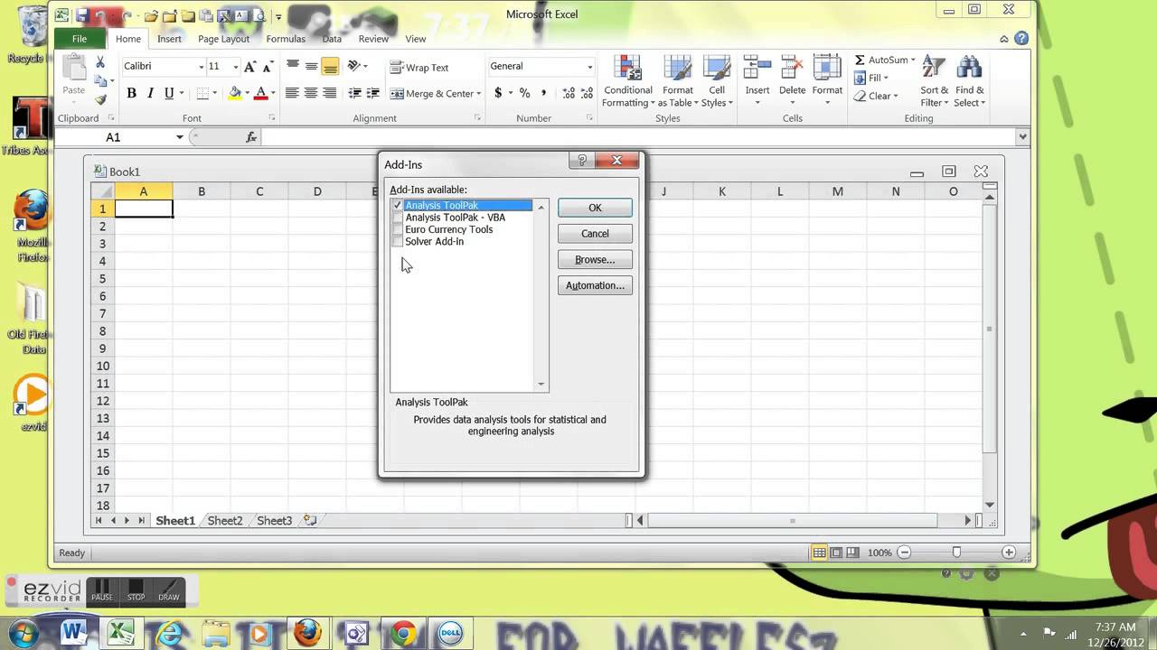 removing excel add ins