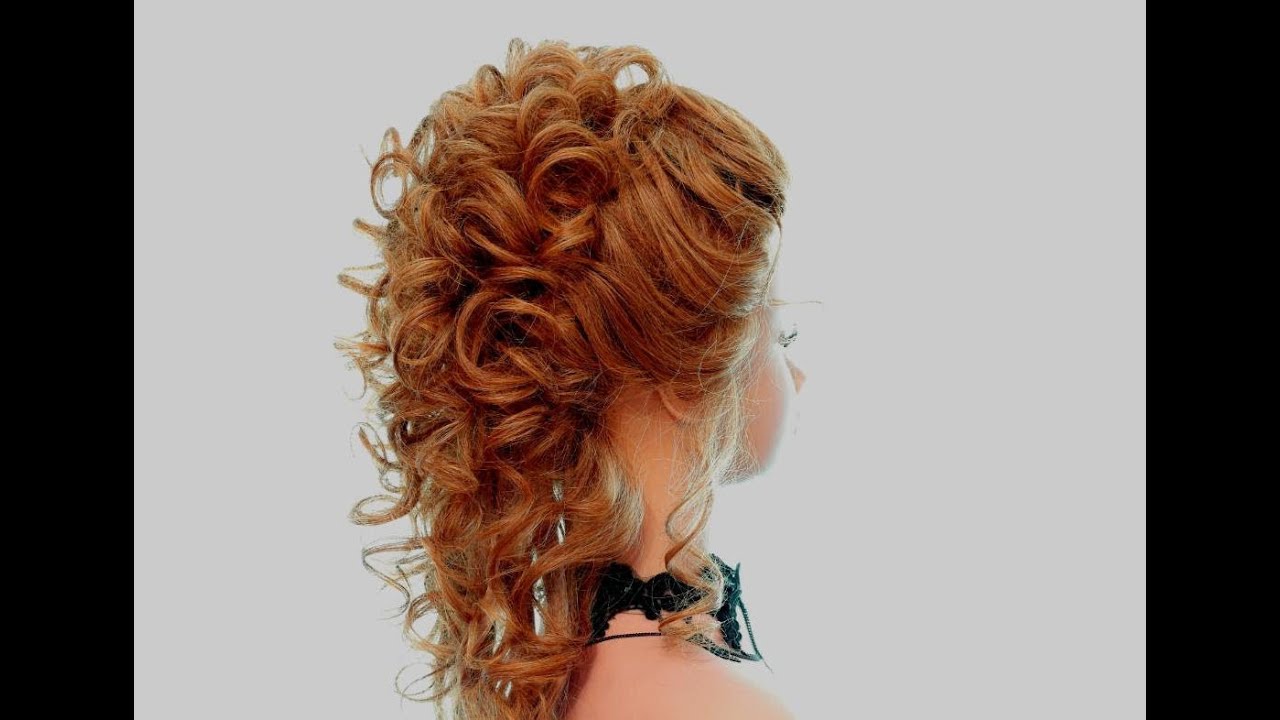 Wedding prom hairstyles for long hair - YouTube