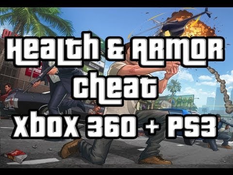 GTA 5 Armor and Health Cheat GTA V Health and Armor Cheat Xbox 360 Ps3