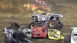 Monster Jam East Rutherford 2013 - Maximum Destruction Double Backflip Attempt