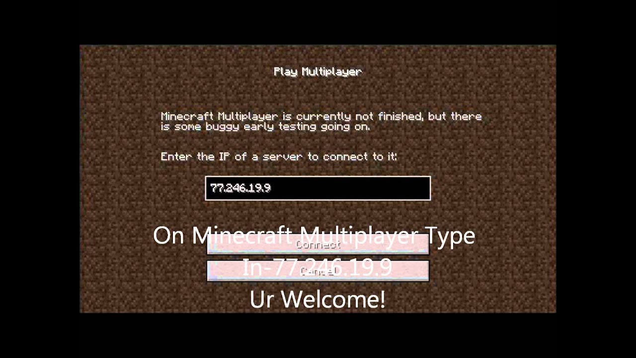 minecraft server address