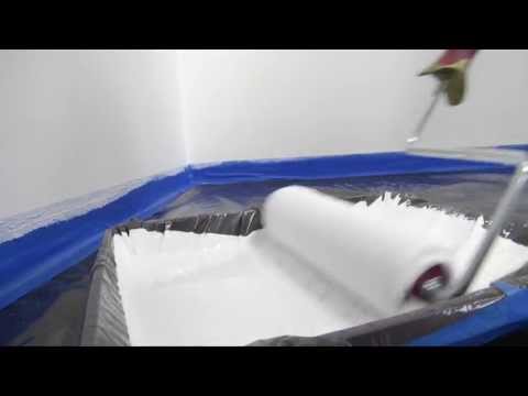 Śnieżka - część 4. Film instruktażowy Śnieżka Satynowa - gruntowanie ścian farbą lateksową farbą gruntującą.
