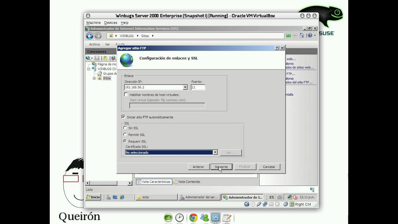 Setup SFTP Windows Server 2008